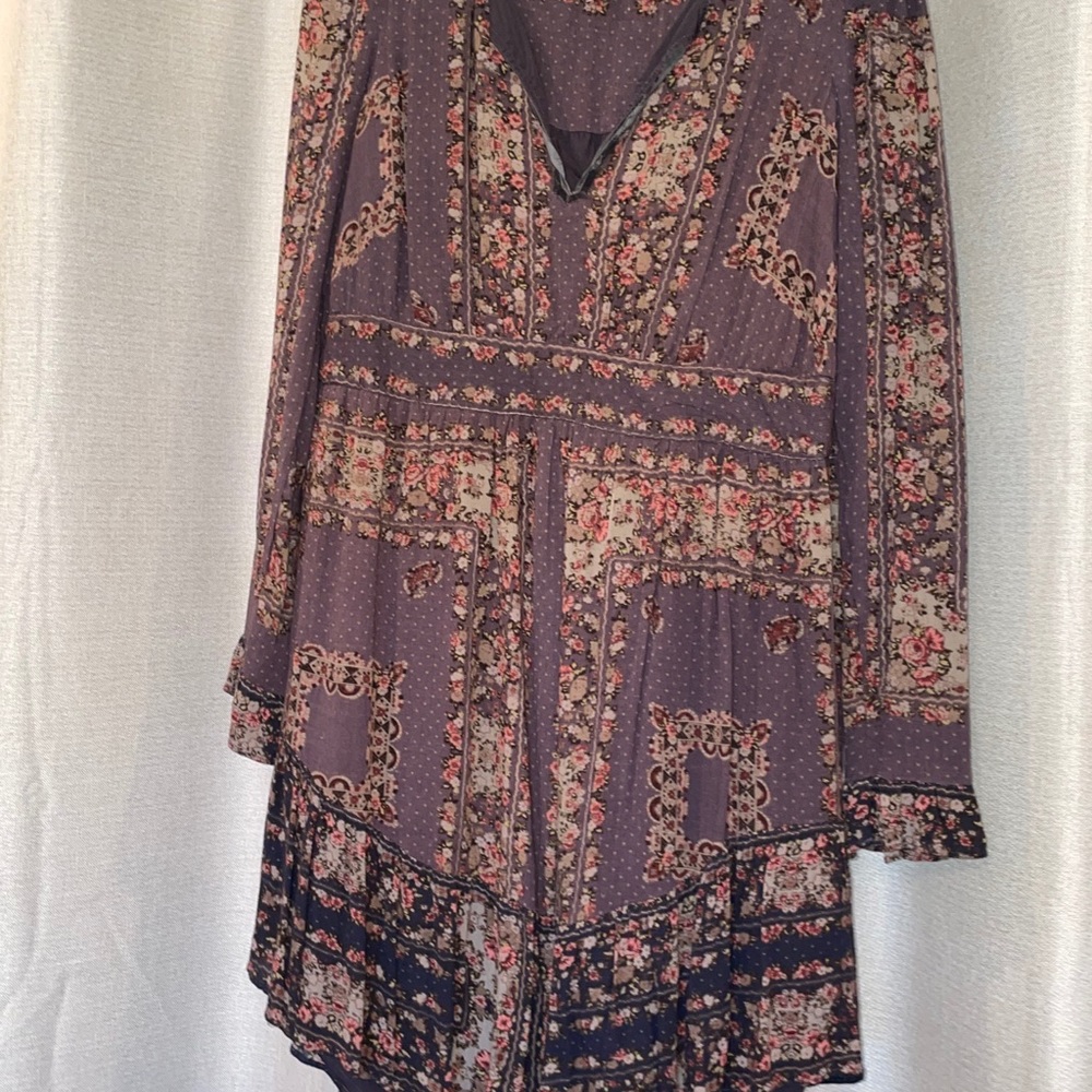 Free People floral faded black minidress - Picture 4 of 4